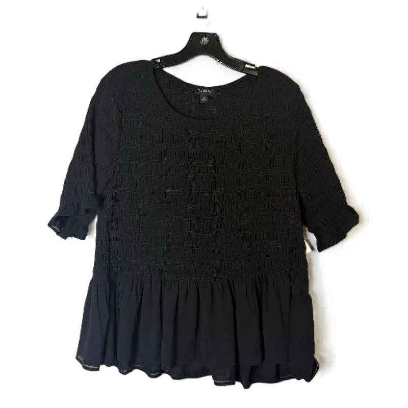 Everyday Comfort Top Short Sleeve By Torrid In Black, Size: 2x