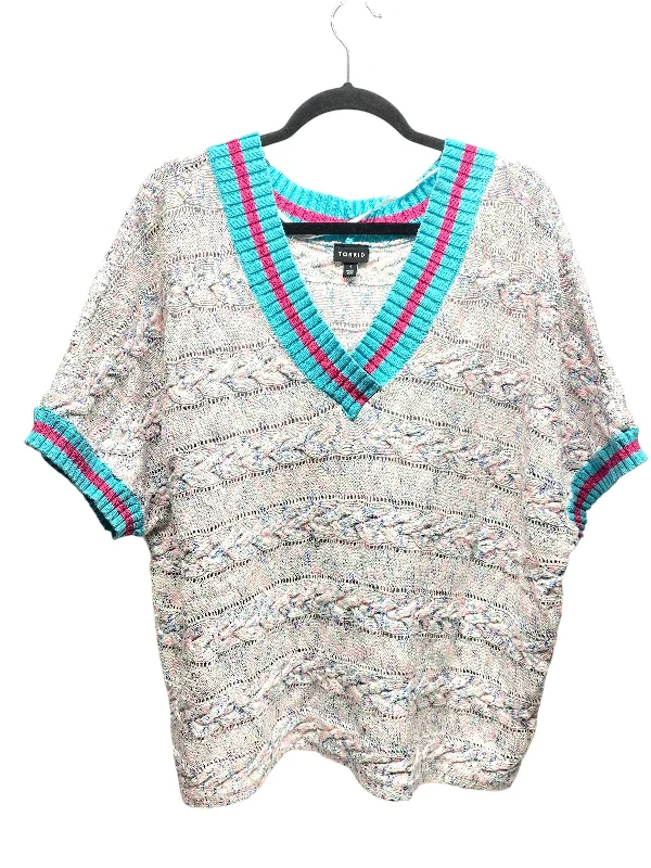 New Products Top Short Sleeve By Torrid In Multi-colored, Size: 1x