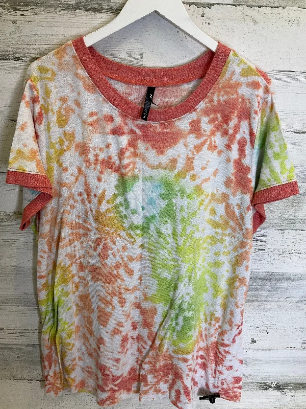 Relaxed Tops Top Short Sleeve By Torrid In Multi-colored, Size: 2x
