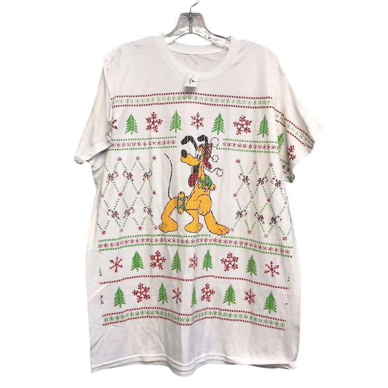 Smart Comfort Top Ss By Disney Store In White, Size:Xl