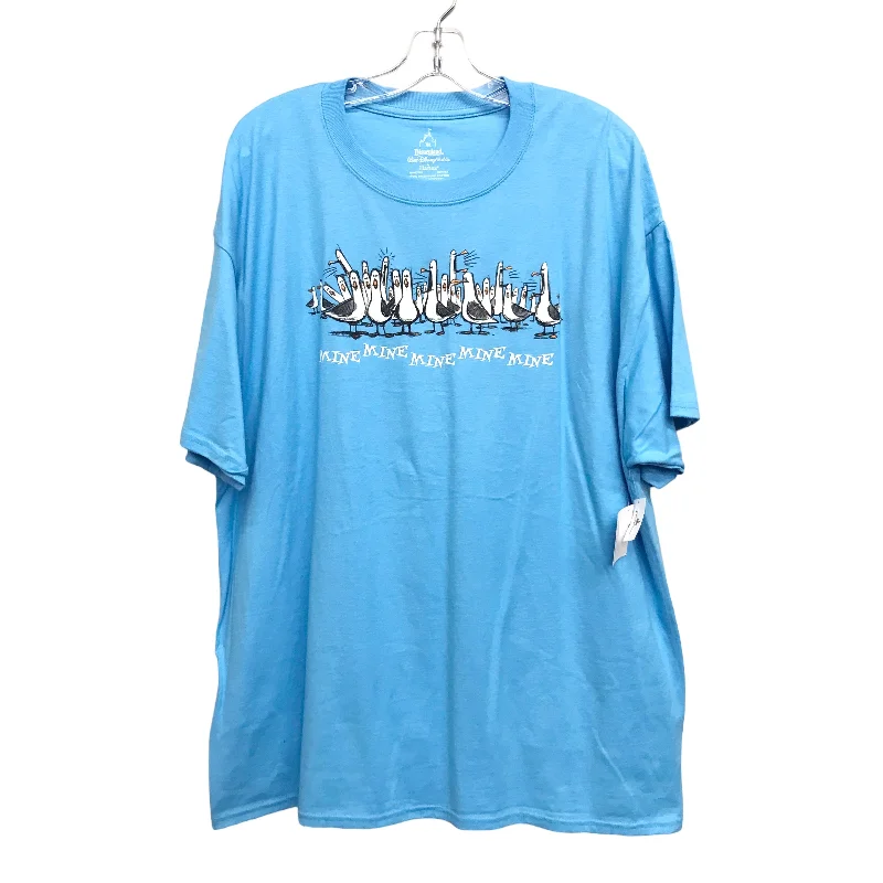 Warm Winter Series Top Ss By Hanes In Blue, Size:Xl