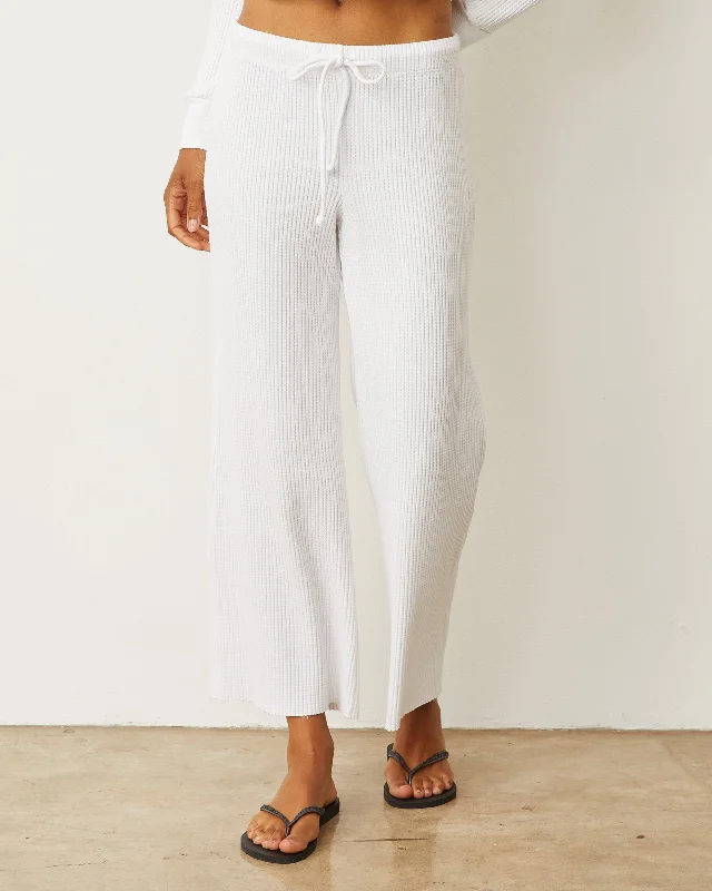 Light And Breathable Waffle Crop Lounge Sweat