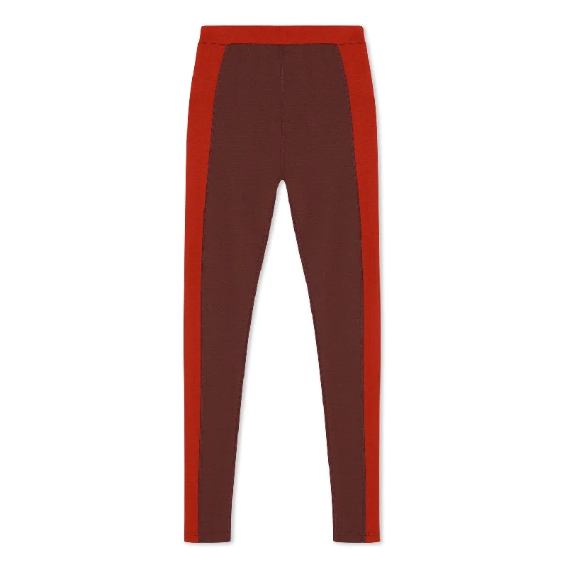 All-Day Outfits Women's Inversion Colorblock Merino Wool Base Layer Leggings