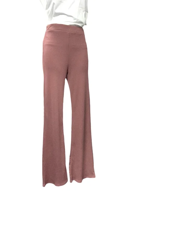 Elegant Tailoring Women's Ribbed Pant Mauve XS
