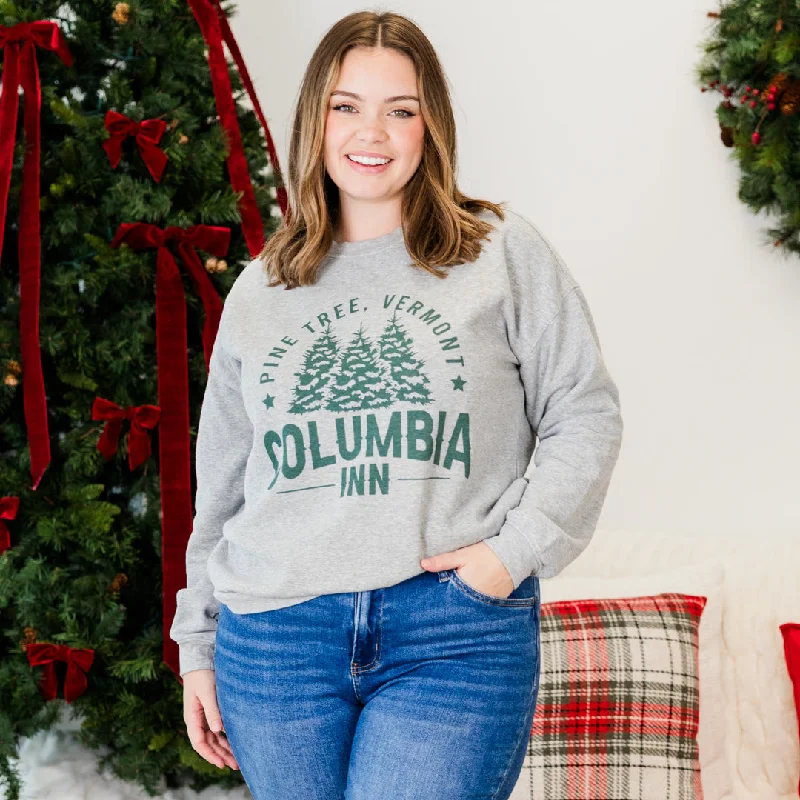 Wearable At Home Or Out Always A White Christmas Pullover, Heather Grey