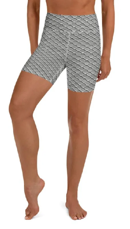 Classic Style Anti Cellulite Pattern Yoga Shorts