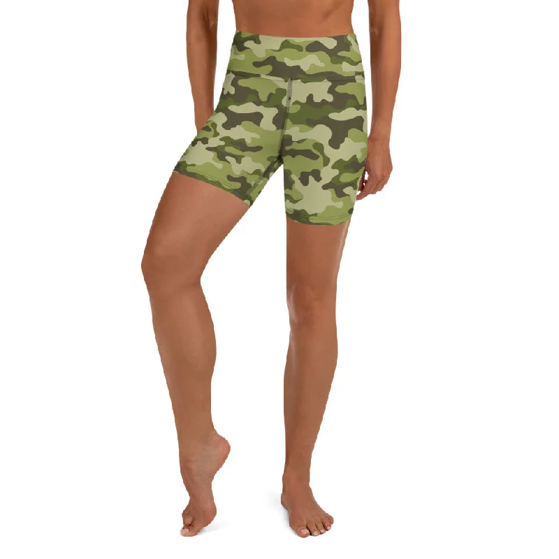 High-end Sense Classic Camo Yoga Shorts