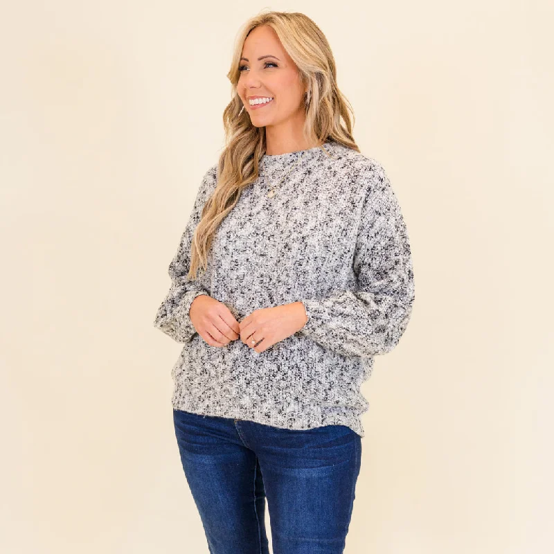 Cozy Fashions Cocoa Cozy Sweater, Ivory-Black
