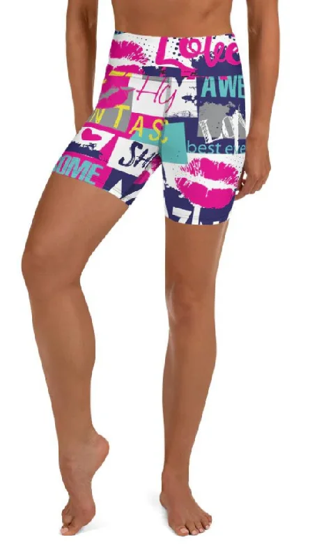 High-quality Design Cool Slogan Yoga Shorts
