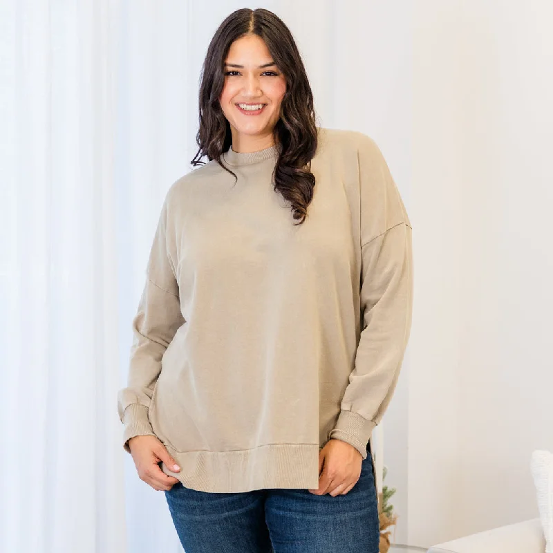 All-Day Comfort Cozy Pullover, Stone