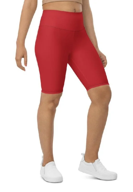 Classic Items Crimson Red Biker Shorts