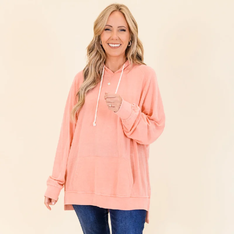 Editorial Design Cuddle Bug Hoodie, Coral