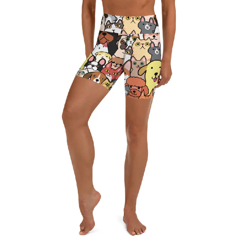 Personal Design Cuteness Overload Yoga Shorts