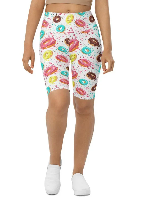 New Products Doughnut Pattern Biker Shorts