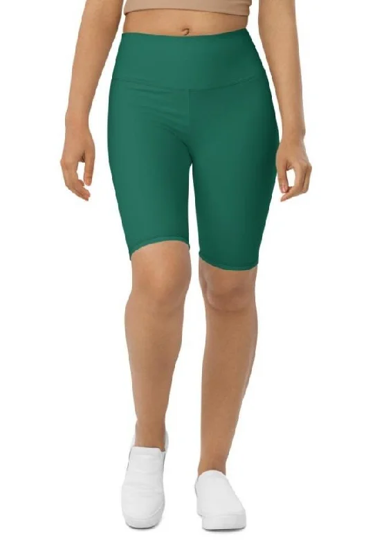 Summer Selection Emerald Green Biker Shorts