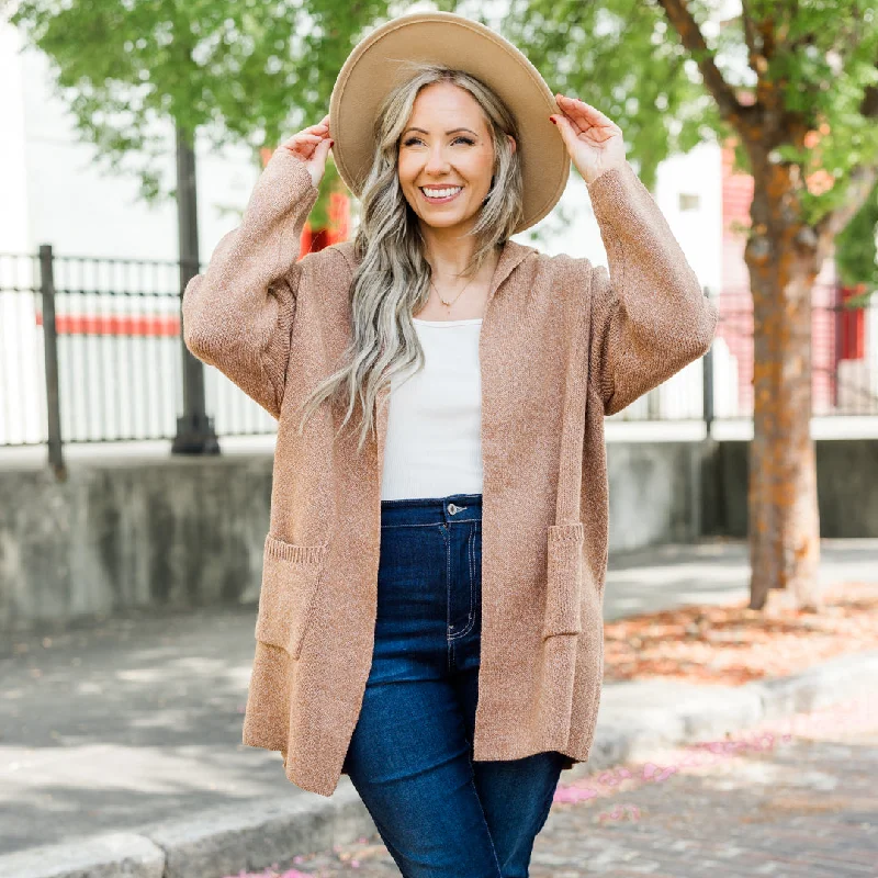 Soft Textures Fall Beyond Cardigan, Deep Camel