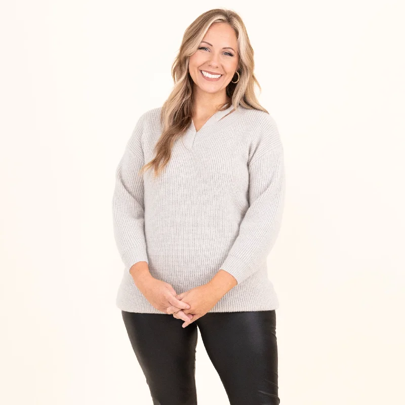 Fresh And Capable Free Yourself Tunic, Gray