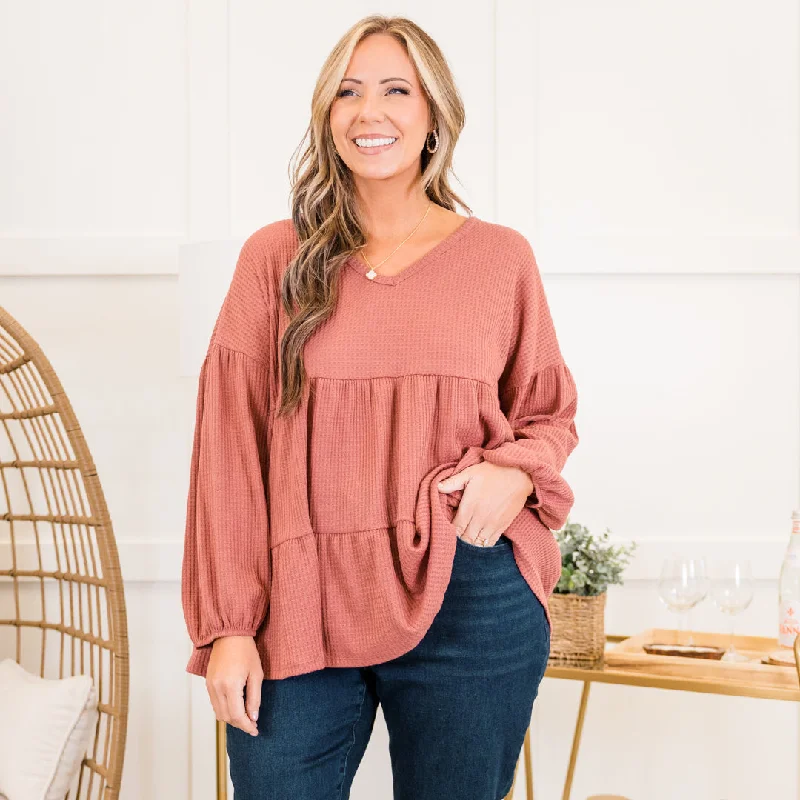 Cozy Knits Good Signs Top, Mauve