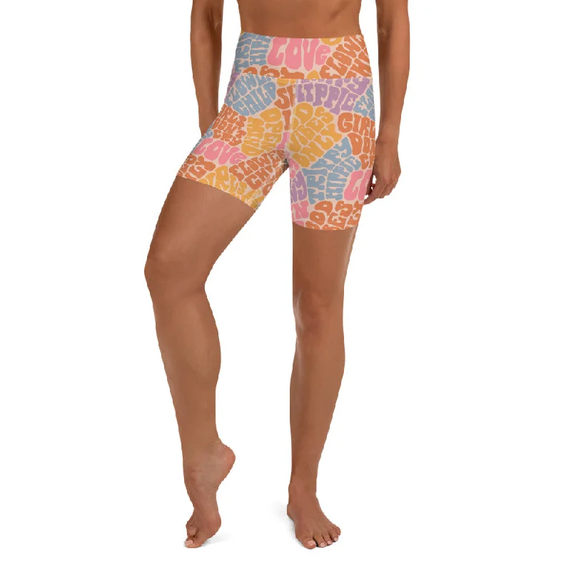 Fashion Must-have Groovy Hippie Yoga Shorts