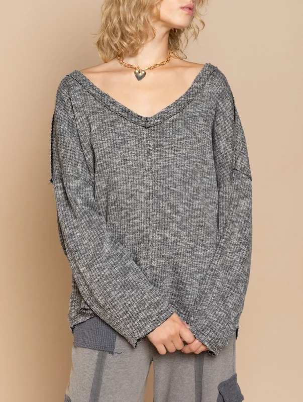 Bottom And Versatile Hoping to Love You Oversized Sweater