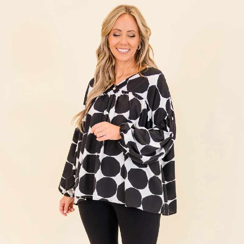 Relaxed Wear Just Darling Top, Black