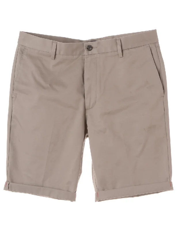 Cozy Street Style Label Tommy Roll Hem Shorts