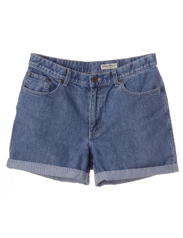 Trendy Layers Label Willow Rolled Hem Denim Shorts