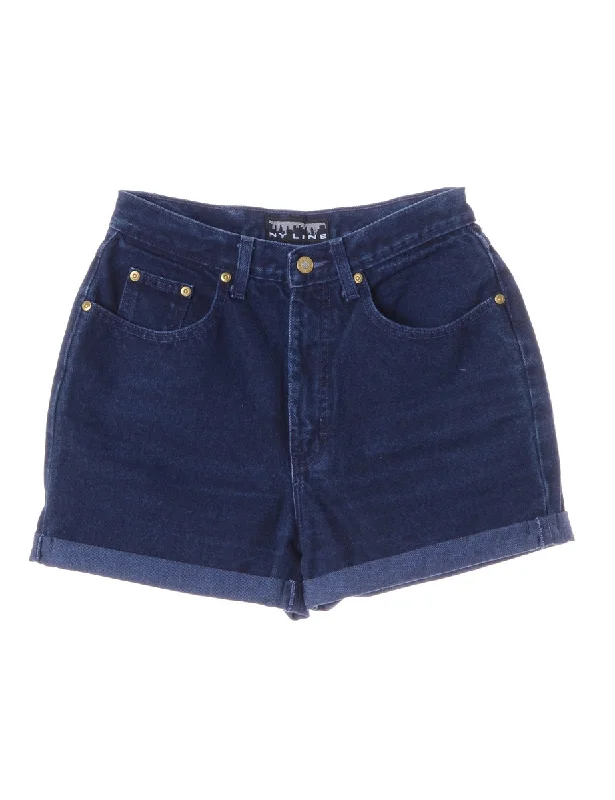 Free And Casual Label Willow Rolled Hem Denim Shorts