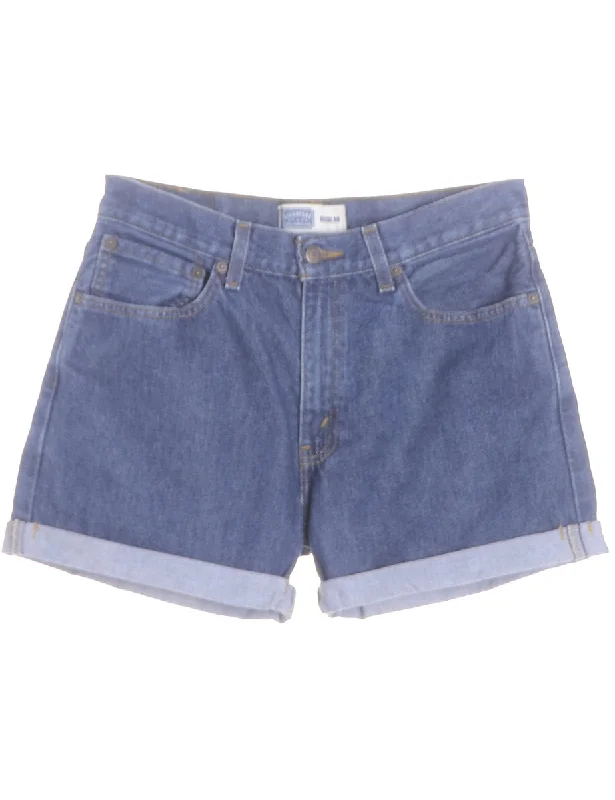 Exquisite Design Label Willow Rolled Hem Denim Shorts