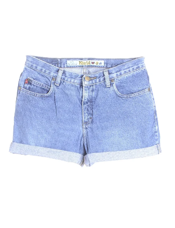 Fashion Must-have Label Willow Rolled Hem Denim Shorts