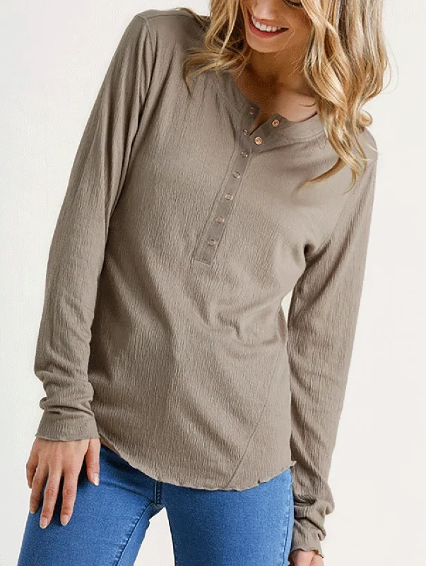 Celebrity Style Lazy Days Long Sleeve Top