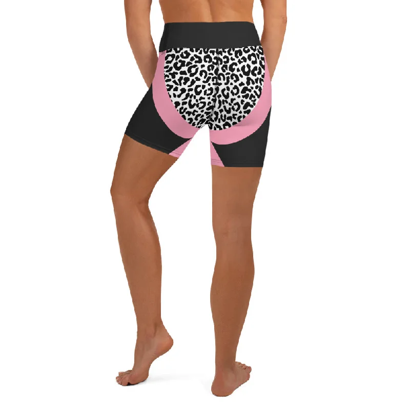 Trendy Comfort Leopard Geometric Yoga Shorts