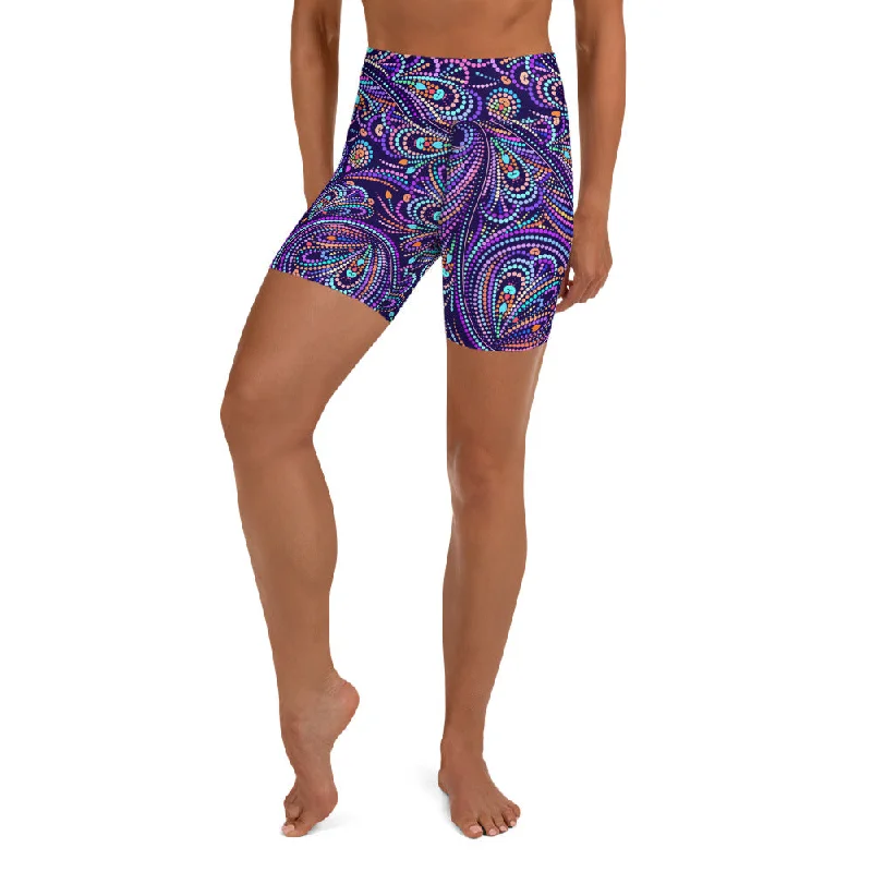 Comfortable Sweaters Lovely Mosaic Yoga Shorts