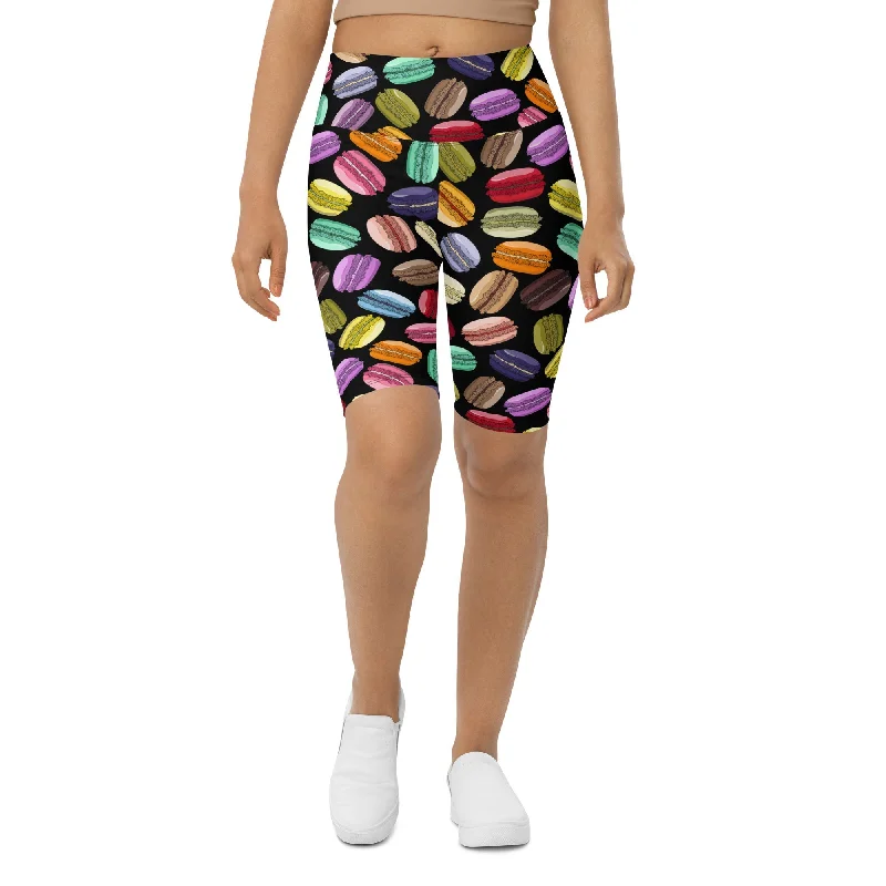 High-end Design Macaroons Pattern Biker Shorts