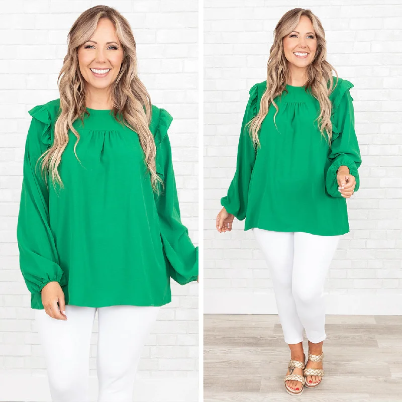 Lounge Wear Making More Memories Top, Green