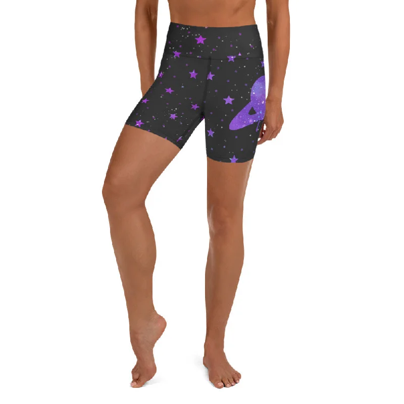 Minimalism Melting Galaxy Yoga Shorts