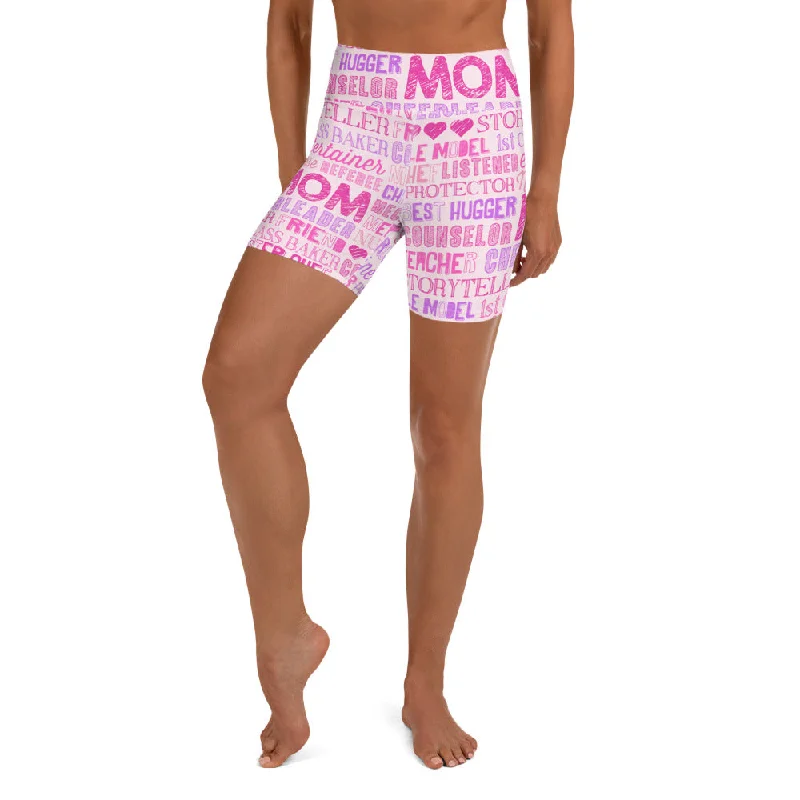 Luxury Style Mother's Day Yoga Shorts