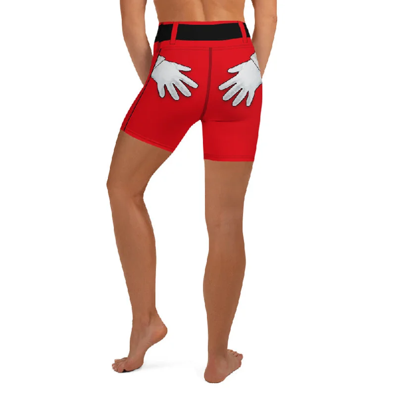 Comfortable And Simple Naughty Santa Outfit Yoga Shorts