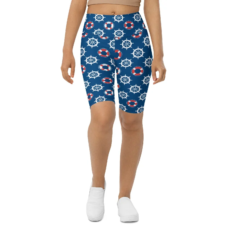 Versatile Comfort Nautical Biker Shorts
