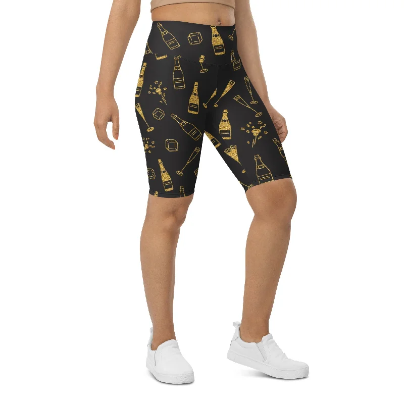 Effortless Style New Year Celebration Biker Shorts