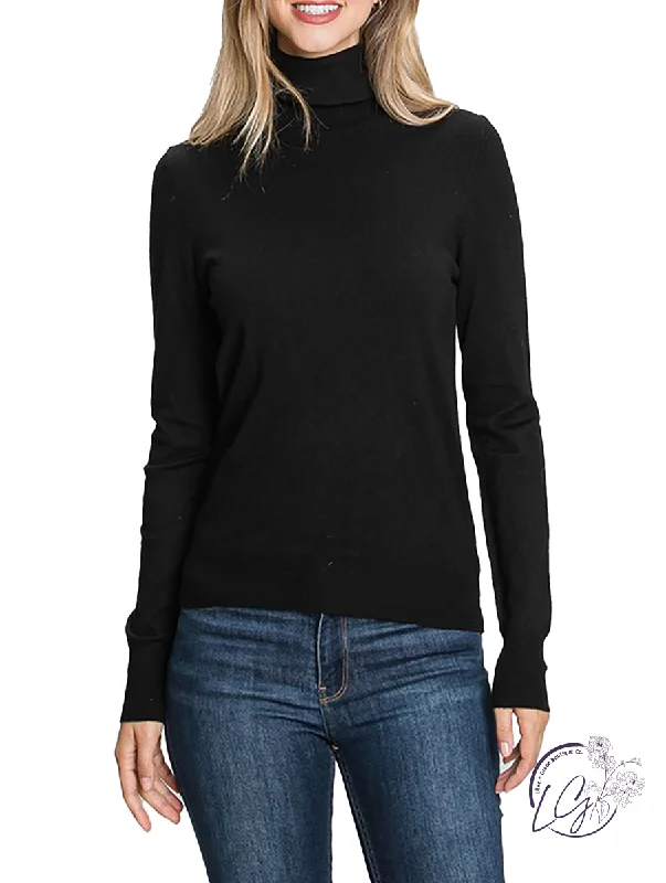Casual Comfort Wear No Worries Turtleneck Sweater