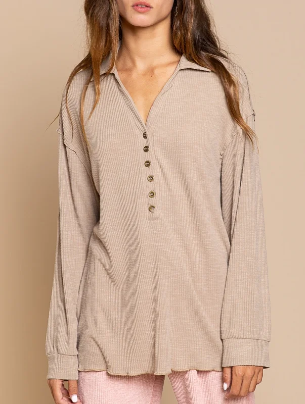 High-end Fabrics Not So Basic Knit Long Sleeve