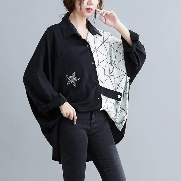 Personal Charm omychic plus size oversiz cotton vintage korean style Casual loose autumn shirt women blouse 2020 clothes ladies tops