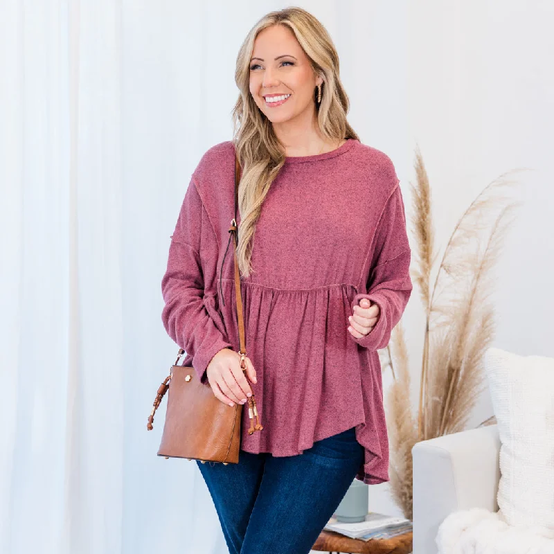 Cool Style Picture That Top, Mauve