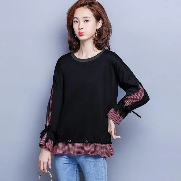 Cozy Footwear Plus Size Women Autumn Long Sleeve Casual Sweatshirt Two Pieces Female Pullovers Hoodies