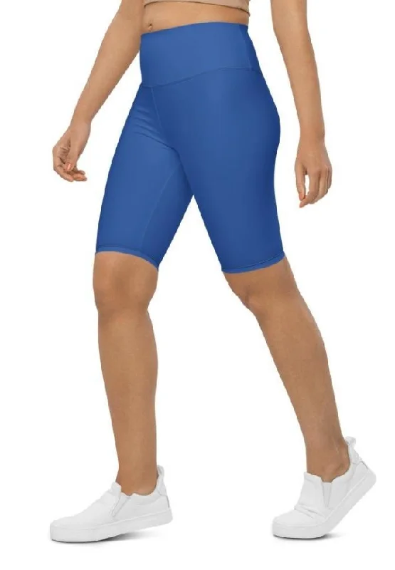 New Products Royal Blue Biker Shorts