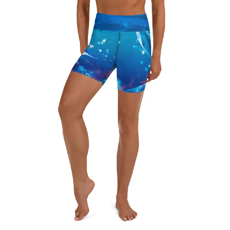Thin Design Sea World Yoga Shorts