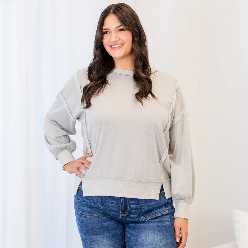 Comfortable Sweaters Secrets From A Girl Sweater, Light Grey