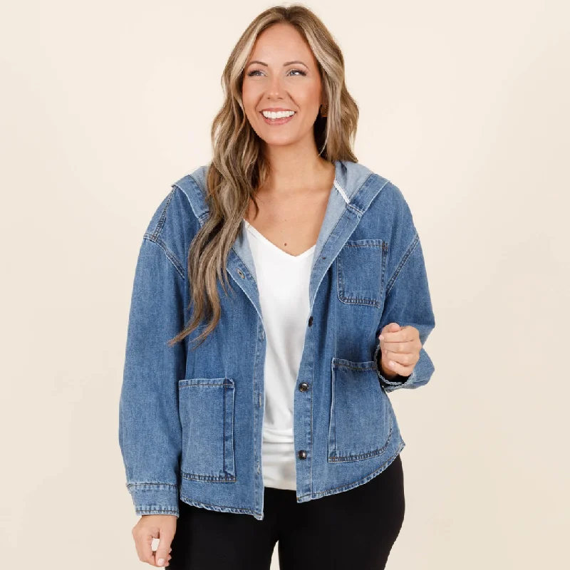 Soft Touch Shades Of You Jacket, Medium Wash