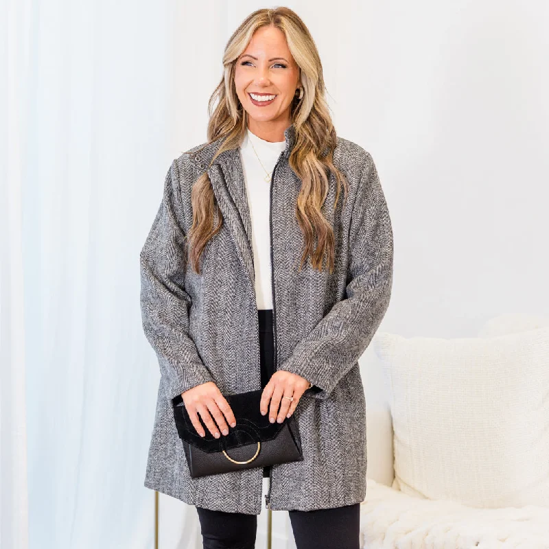 Easy Style Snowy At The Summit Coat, Black